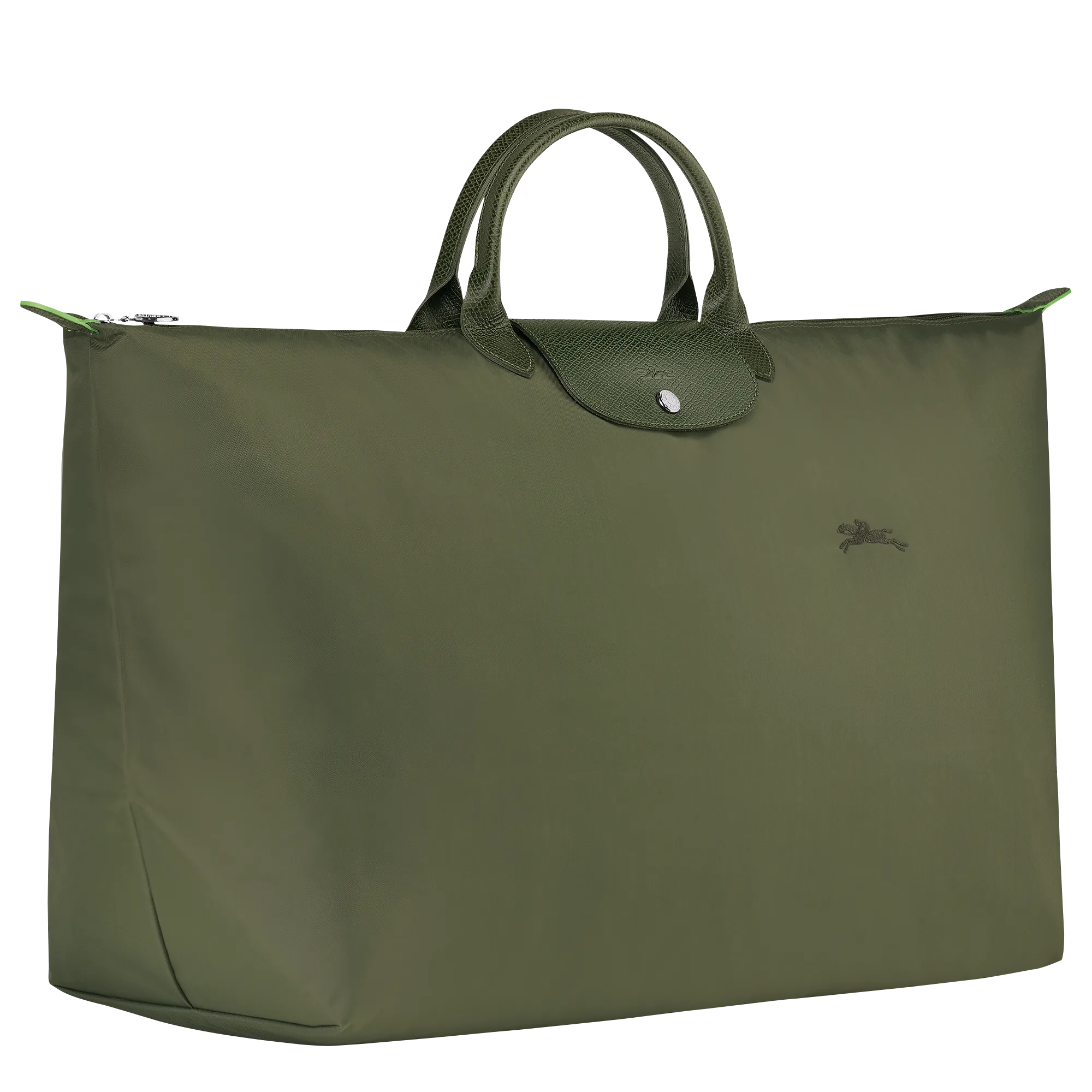 Le Pliage Green M Travel bag Forest - Recycled canvas