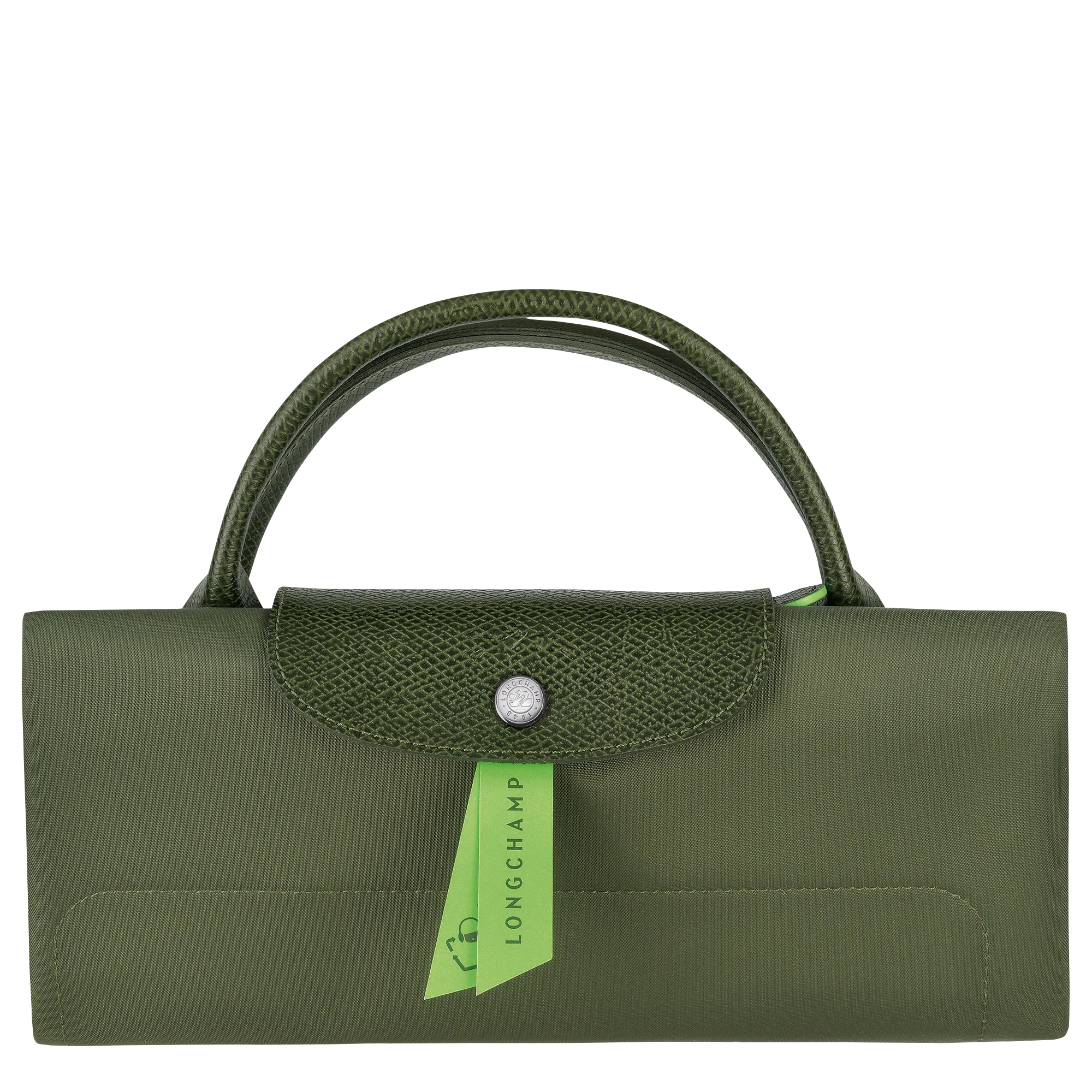 Le Pliage Green M Travel bag Forest - Recycled canvas