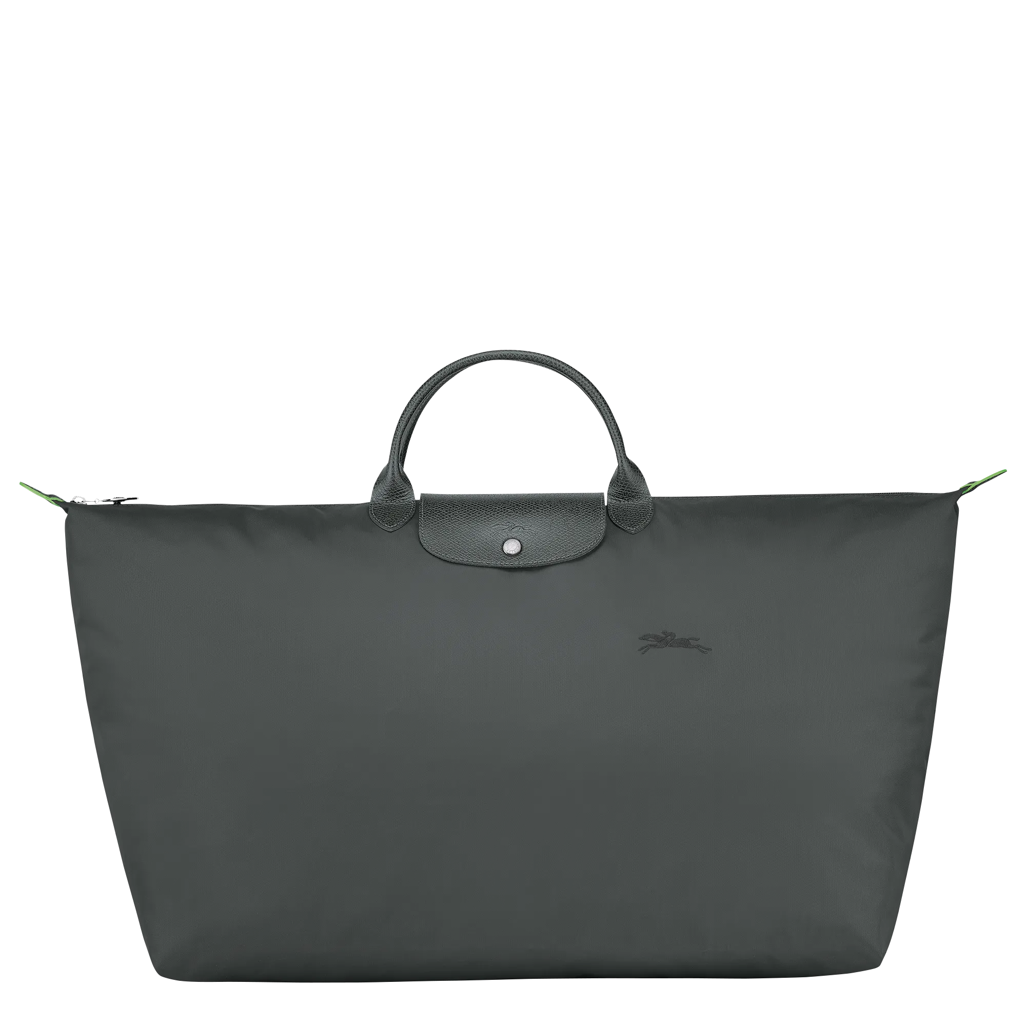 Le Pliage Green M Travel bag Graphite - Recycled canvas