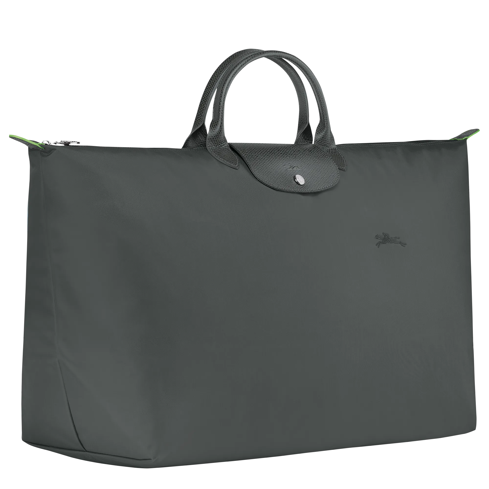 Le Pliage Green M Travel bag Graphite - Recycled canvas