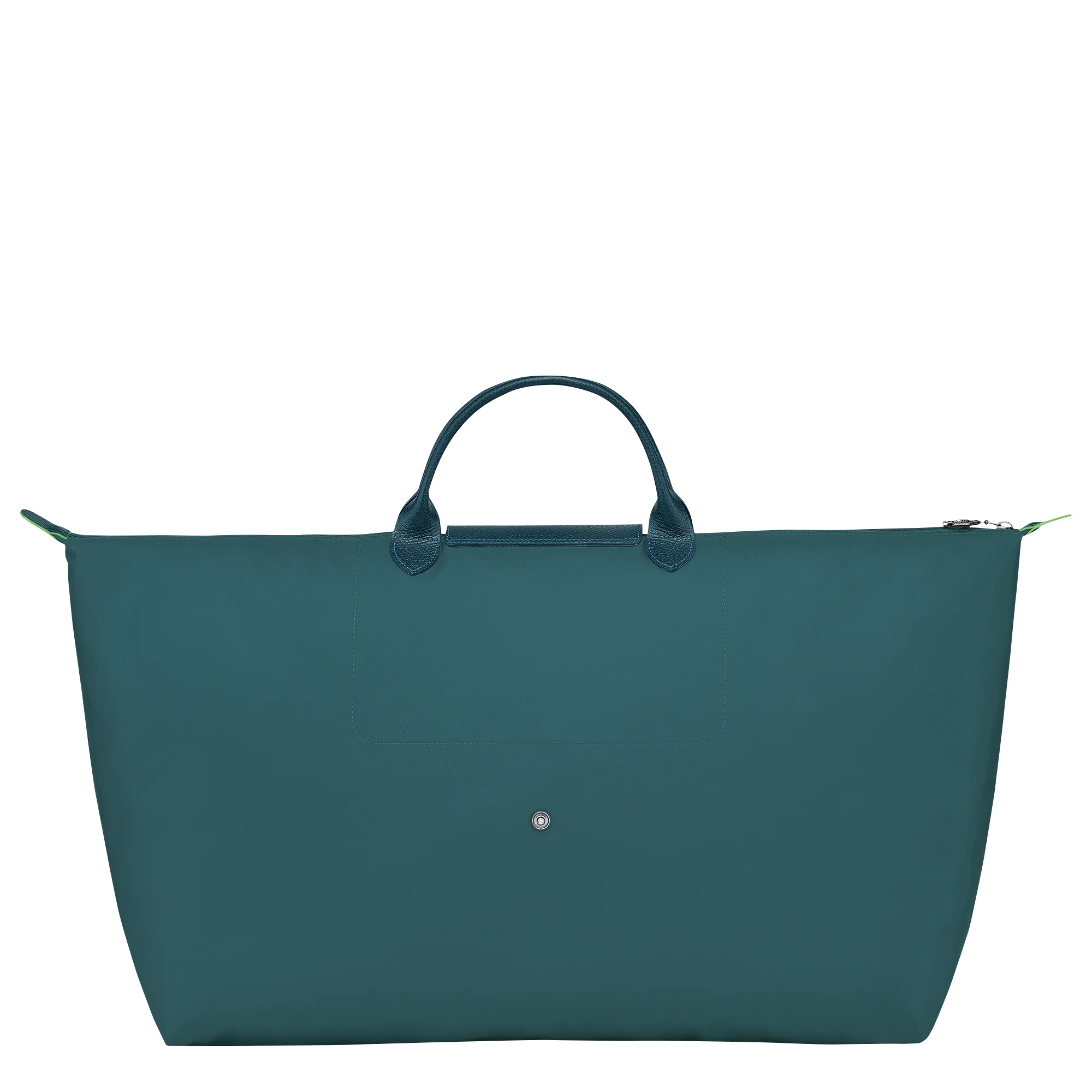 Le Pliage Green M Travel bag Peacock - Recycled canvas