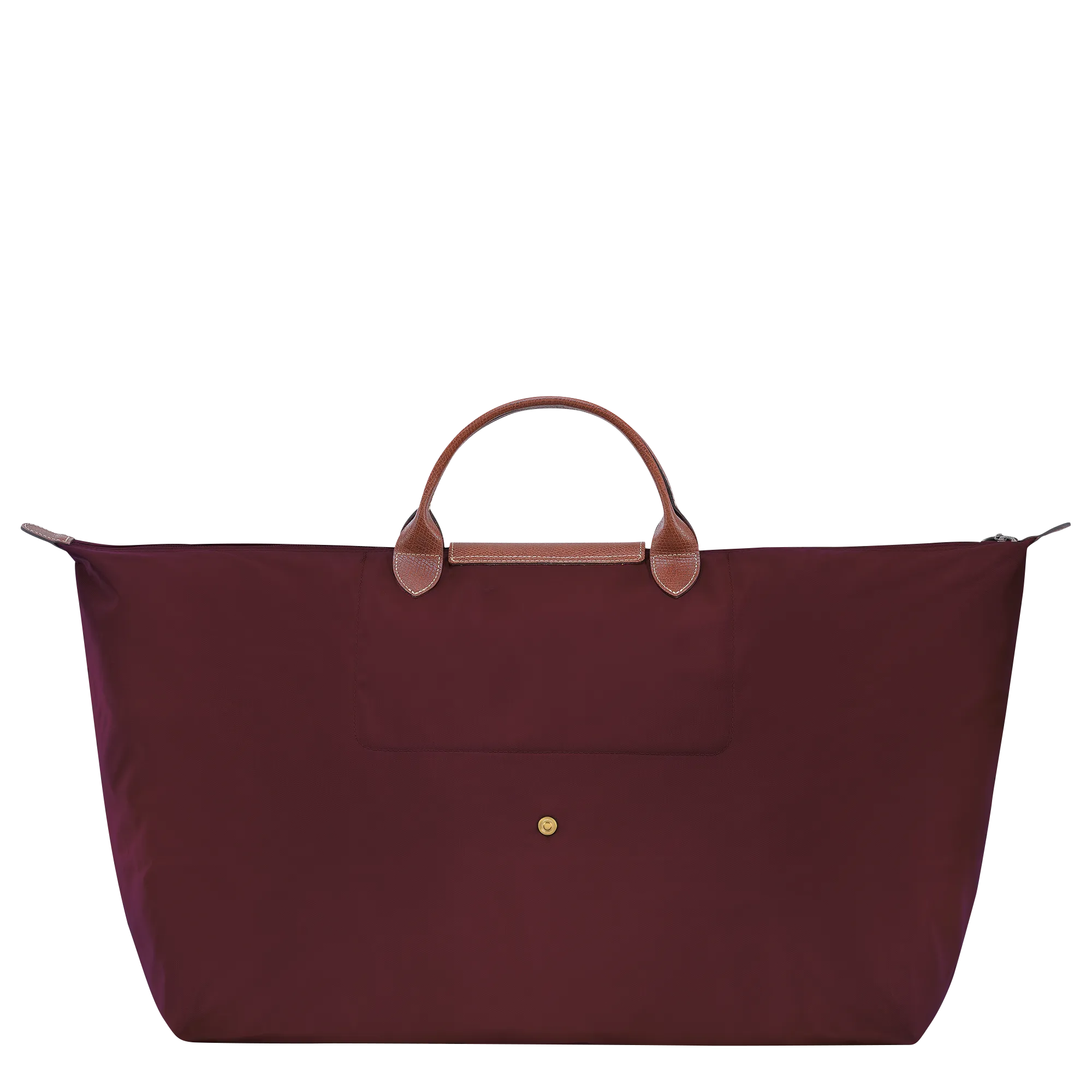 Le Pliage Original M Travel bag Burgundy - Recycled canvas