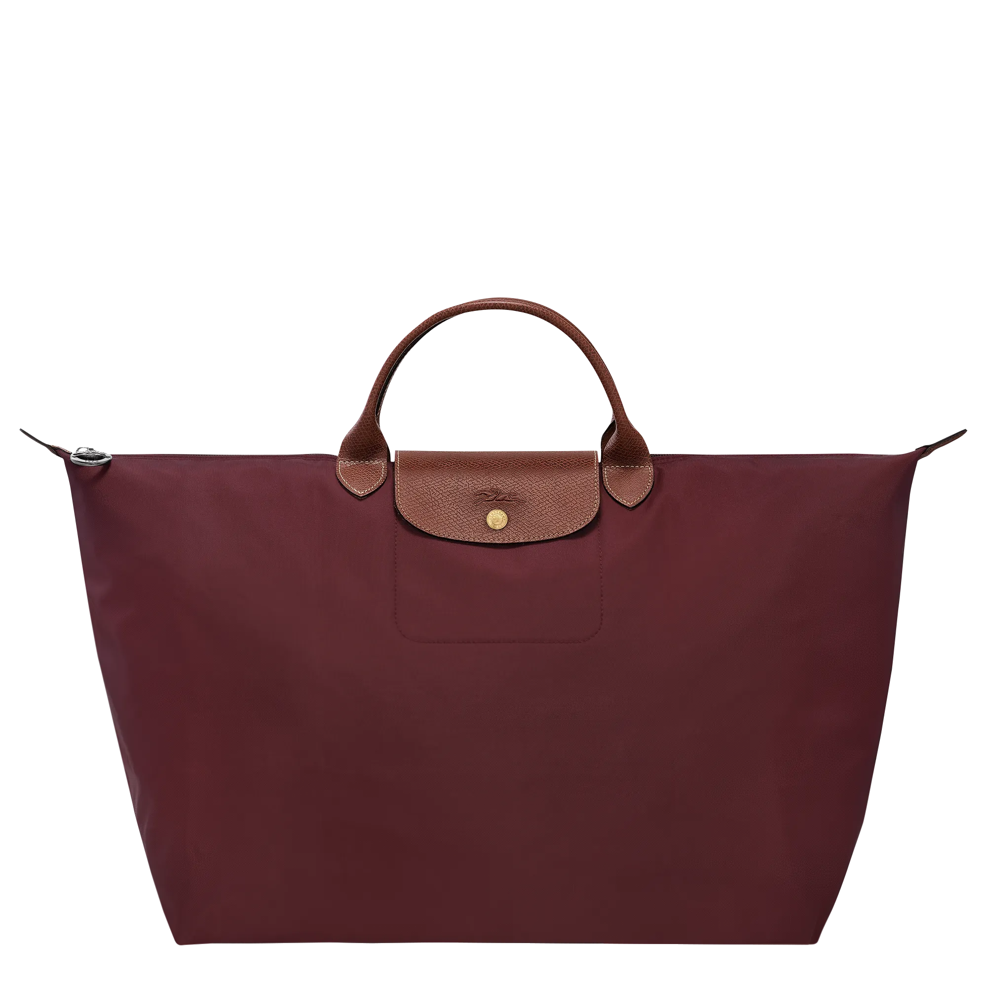 Le Pliage Original S Travel bag Burgundy - Recycled canvas