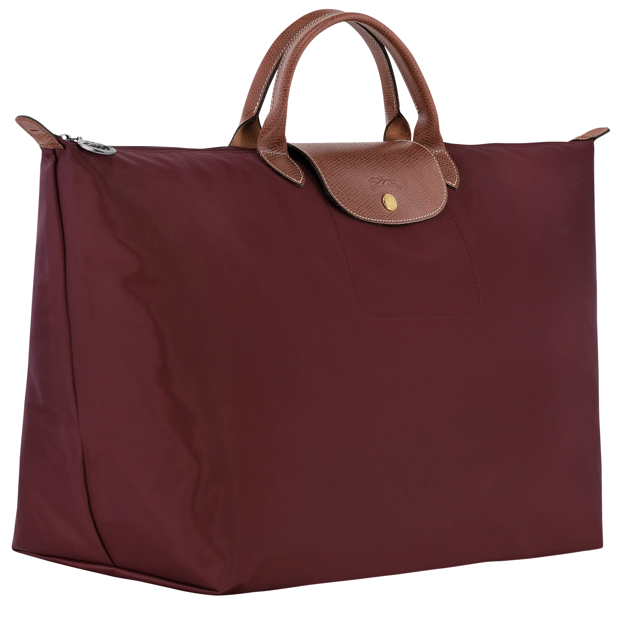 Le Pliage Original S Travel bag Burgundy - Recycled canvas