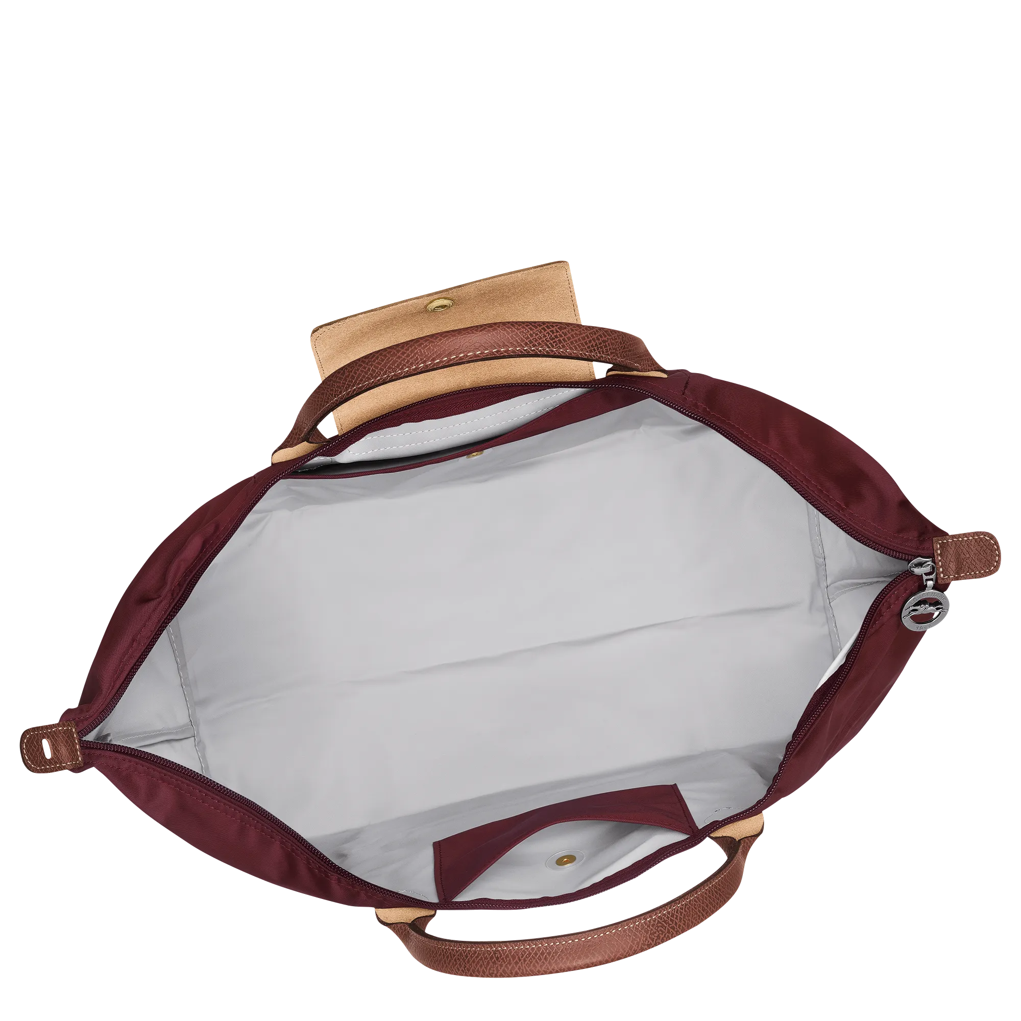 Le Pliage Original S Travel bag Burgundy - Recycled canvas