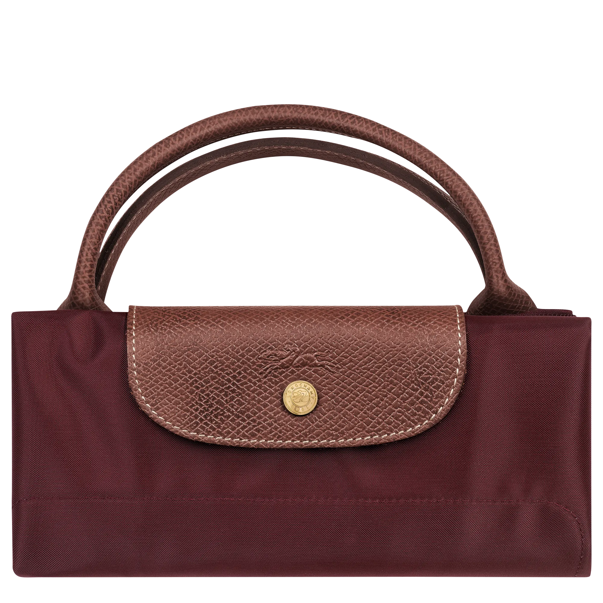 Le Pliage Original S Travel bag Burgundy - Recycled canvas