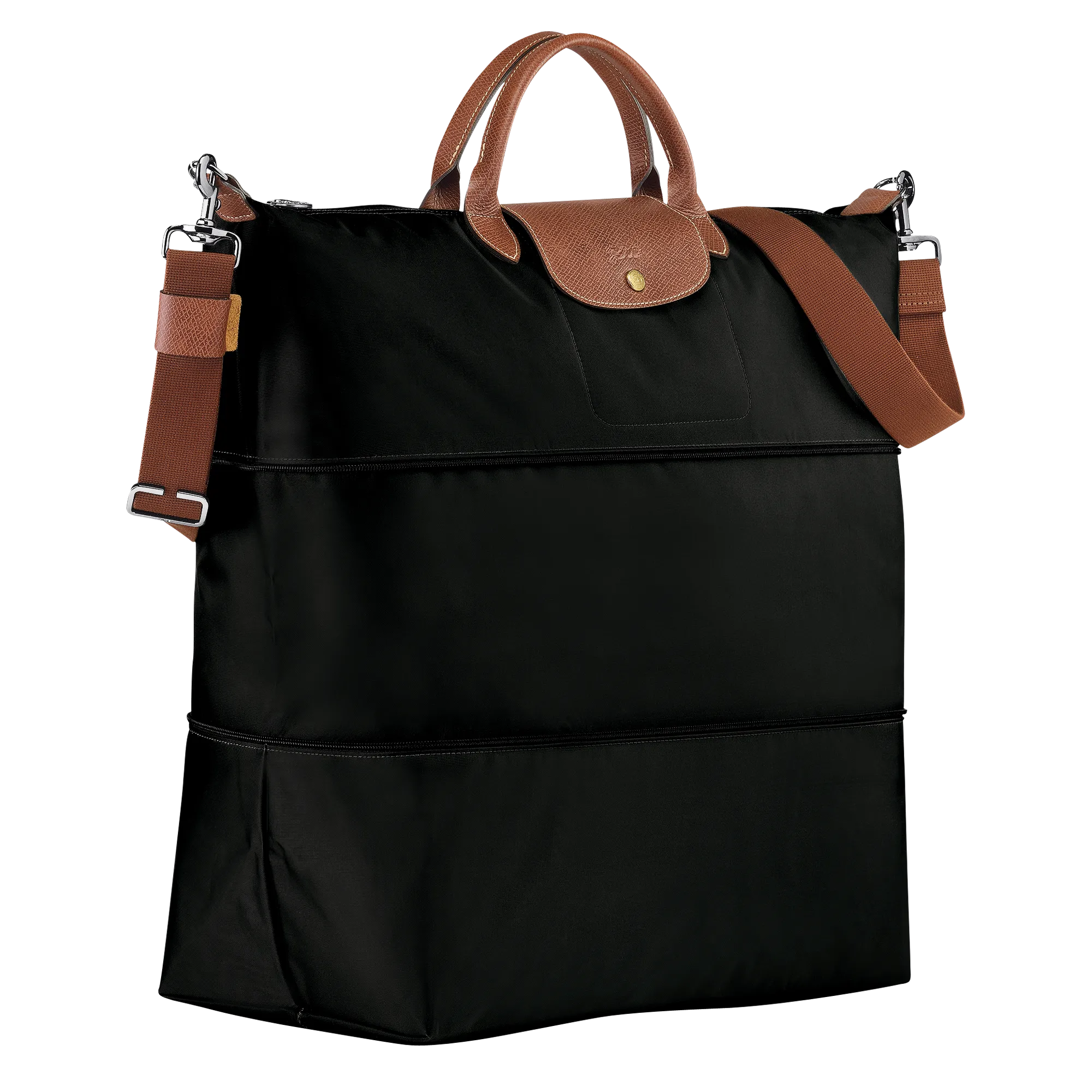 Le Pliage Original Travel bag expandable Black - Recycled canvas