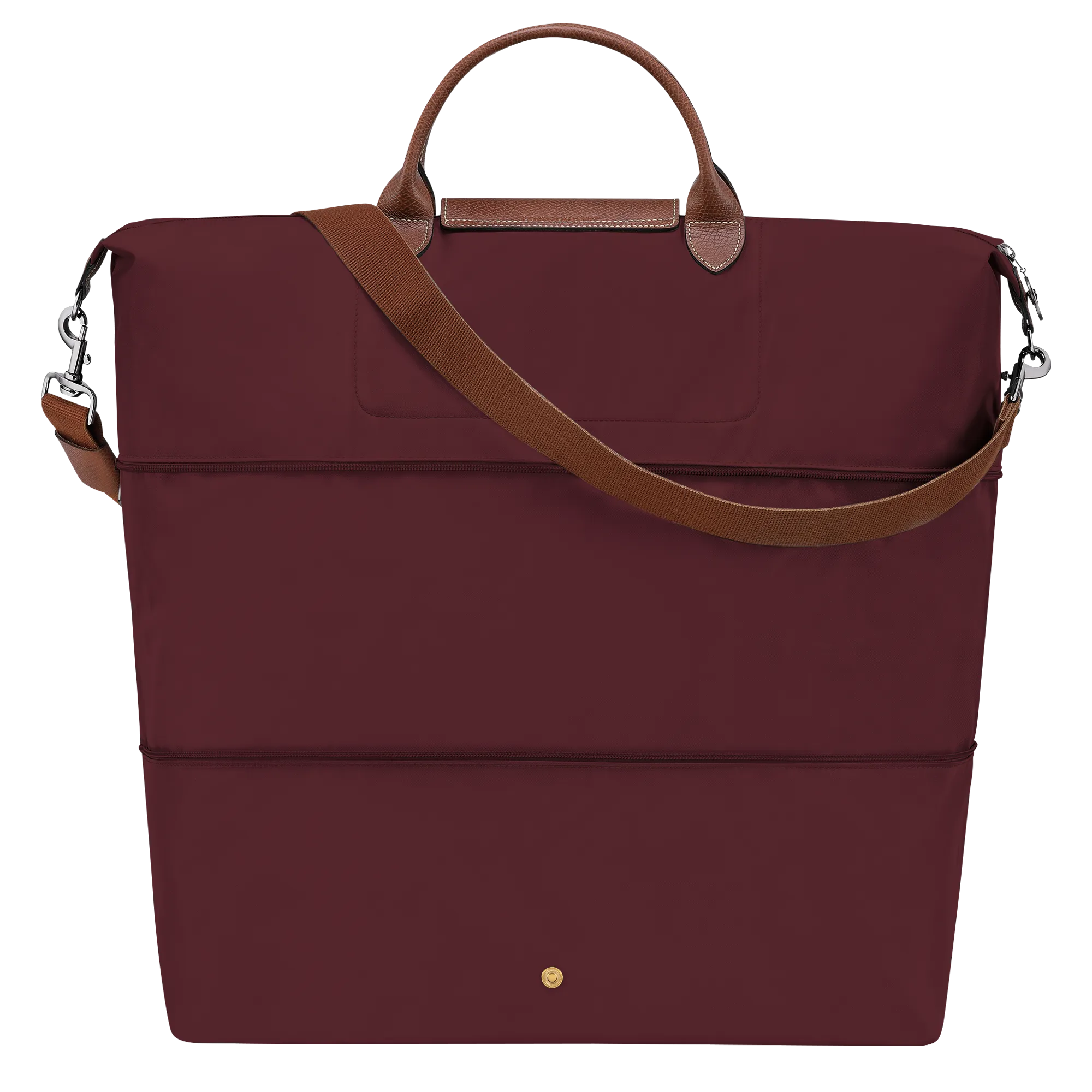 Le Pliage Original Travel bag expandable Burgundy - Recycled canvas