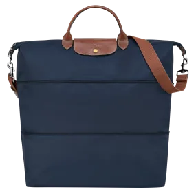 Le Pliage Original Travel bag expandable Navy - Recycled canvas