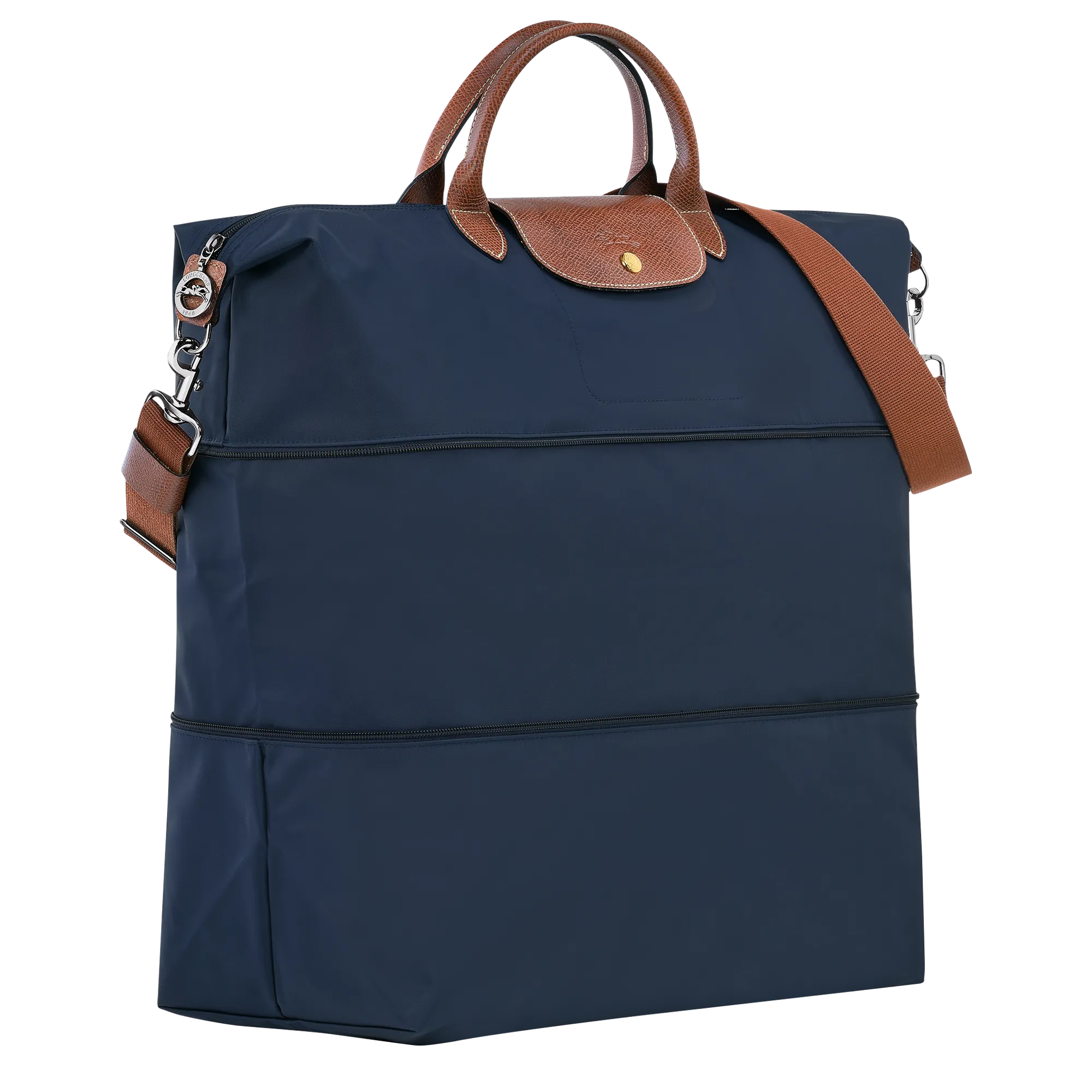 Le Pliage Original Travel bag expandable Navy - Recycled canvas