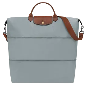 Le Pliage Original Travel bag expandable Steel - Recycled canvas