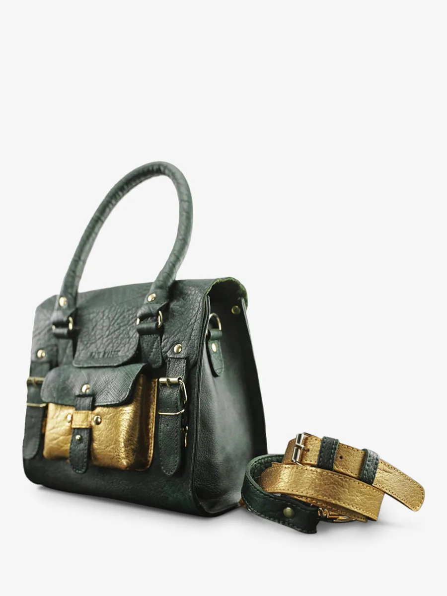 leather shoulder bag for woman  - LeRive Gauche - S - Oasis | PAUL MARIUS