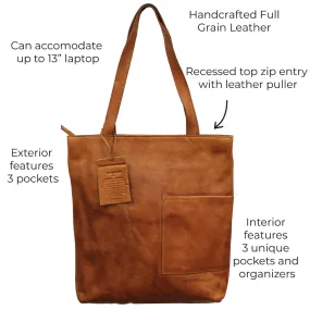 Leon Leather Tote