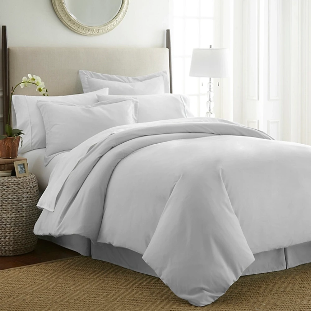 Light Gray 3-pc. Ultra Soft Twin Duvet Cover Set