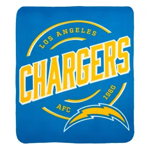 Los Angeles Chargers 50 x 60 Campaign Fleece Throw Blanket