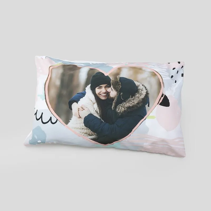 Love Heart Pillow: Your Photos Printed on Heart Shaped Pillow