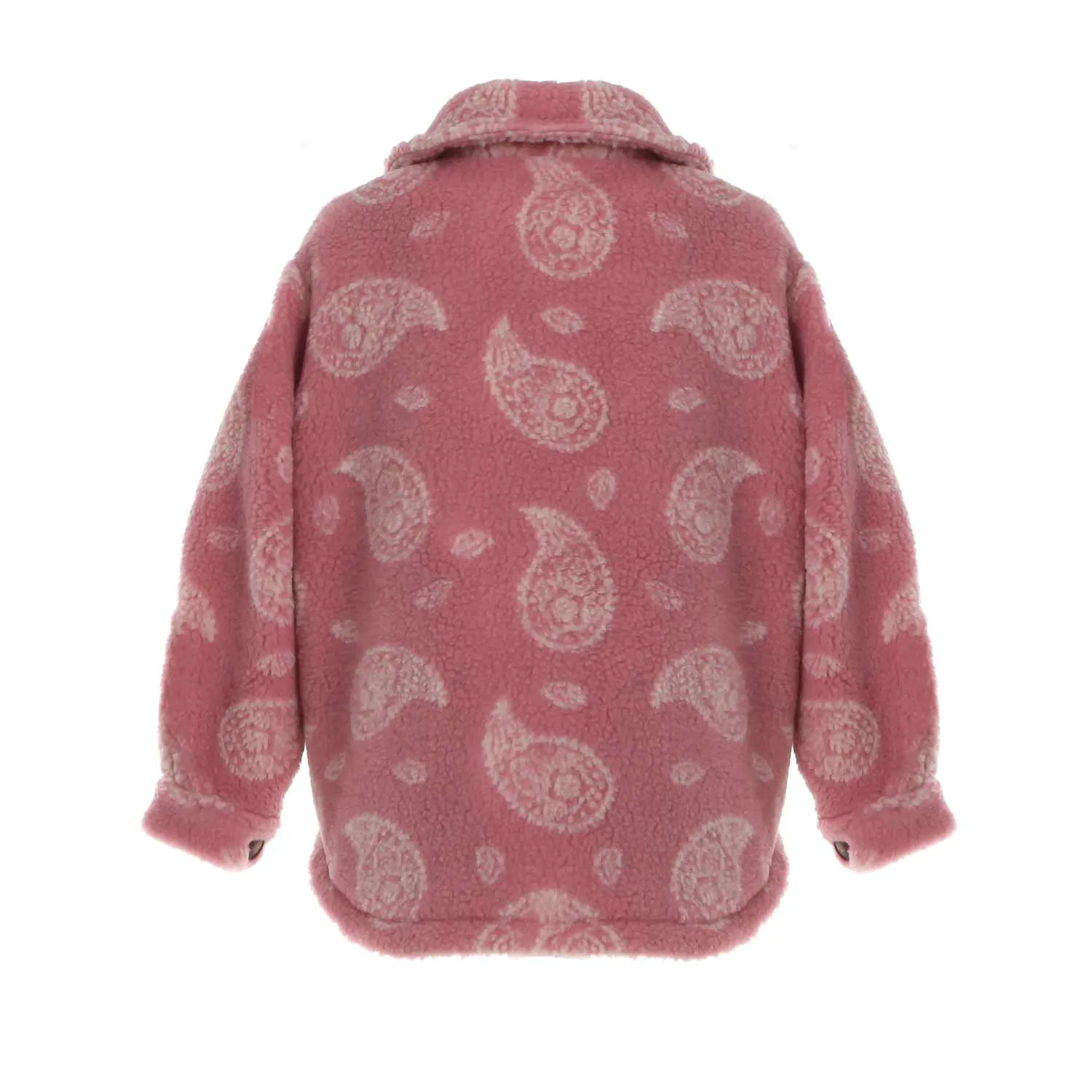 Mc2 Saint Barth Sherpa Elys Pink And White Jacket