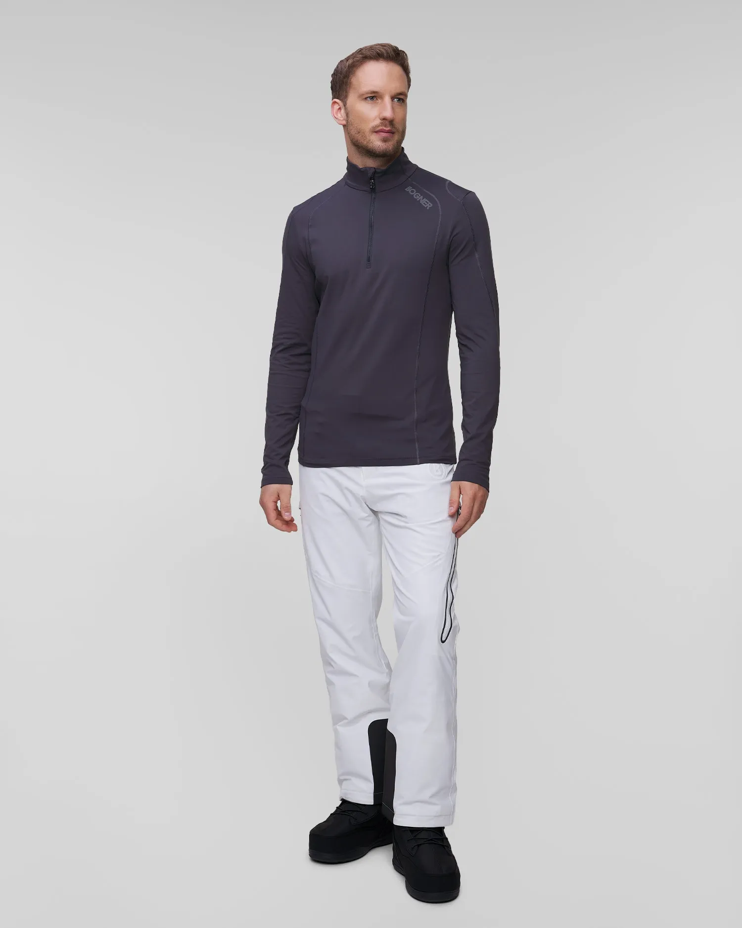 Men's grey ski turtleneck BOGNER Harry1 51015952-970