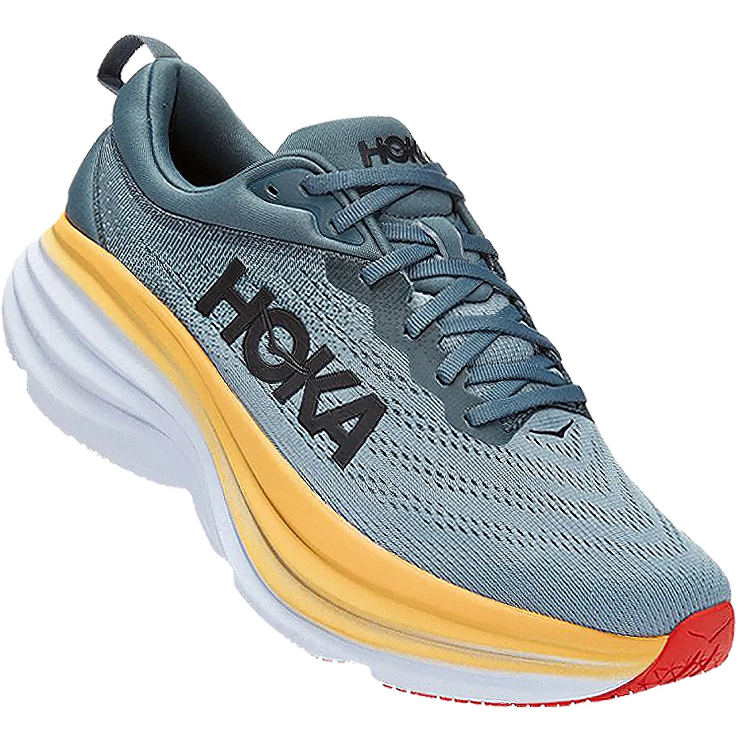 Men's Hoka Bondi 8 Goblin Blue/Mountain Spring Mesh