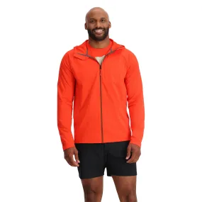 Mens Matrix Gridweb Hoodie - Twisted Orange