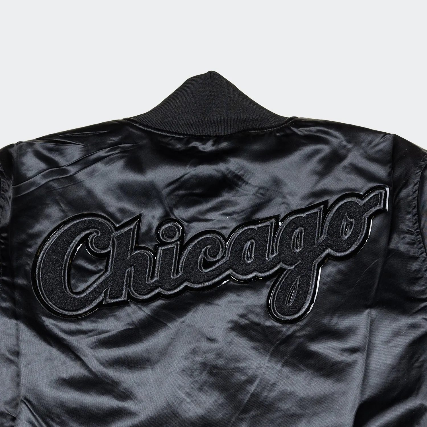 Men’s Pro Standard Chicago White Sox Satin Jacket Black