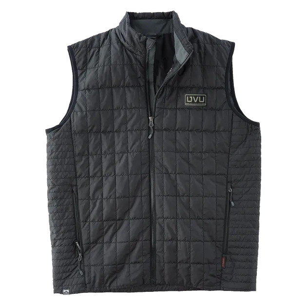 MEN’S STORM CREEK ECO-INSULATED TRAVELPACK VEST- Pleather Mono Patch