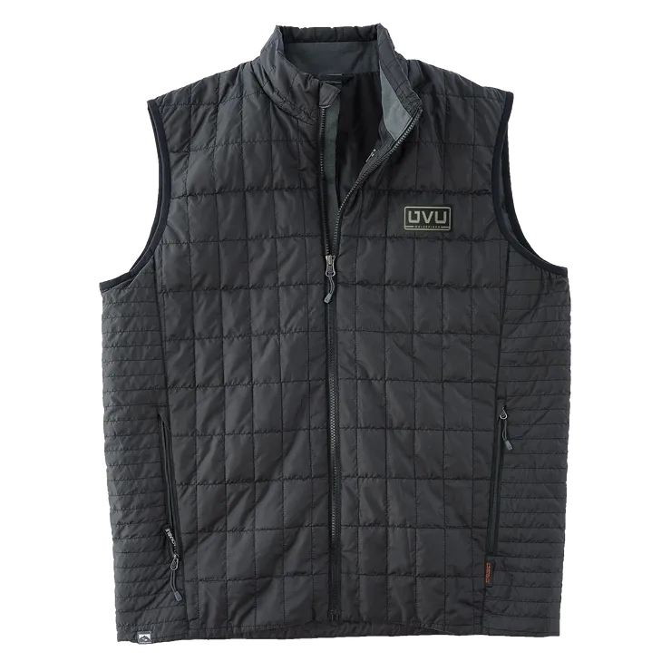 MEN’S STORM CREEK ECO-INSULATED TRAVELPACK VEST- Pleather Mono Patch