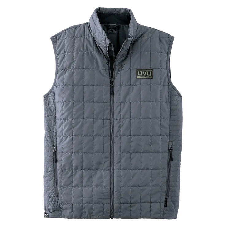 MEN’S STORM CREEK ECO-INSULATED TRAVELPACK VEST- Pleather Mono Patch