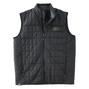 MEN’S STORM CREEK ECO-INSULATED TRAVELPACK VEST- Pleather Mono Patch