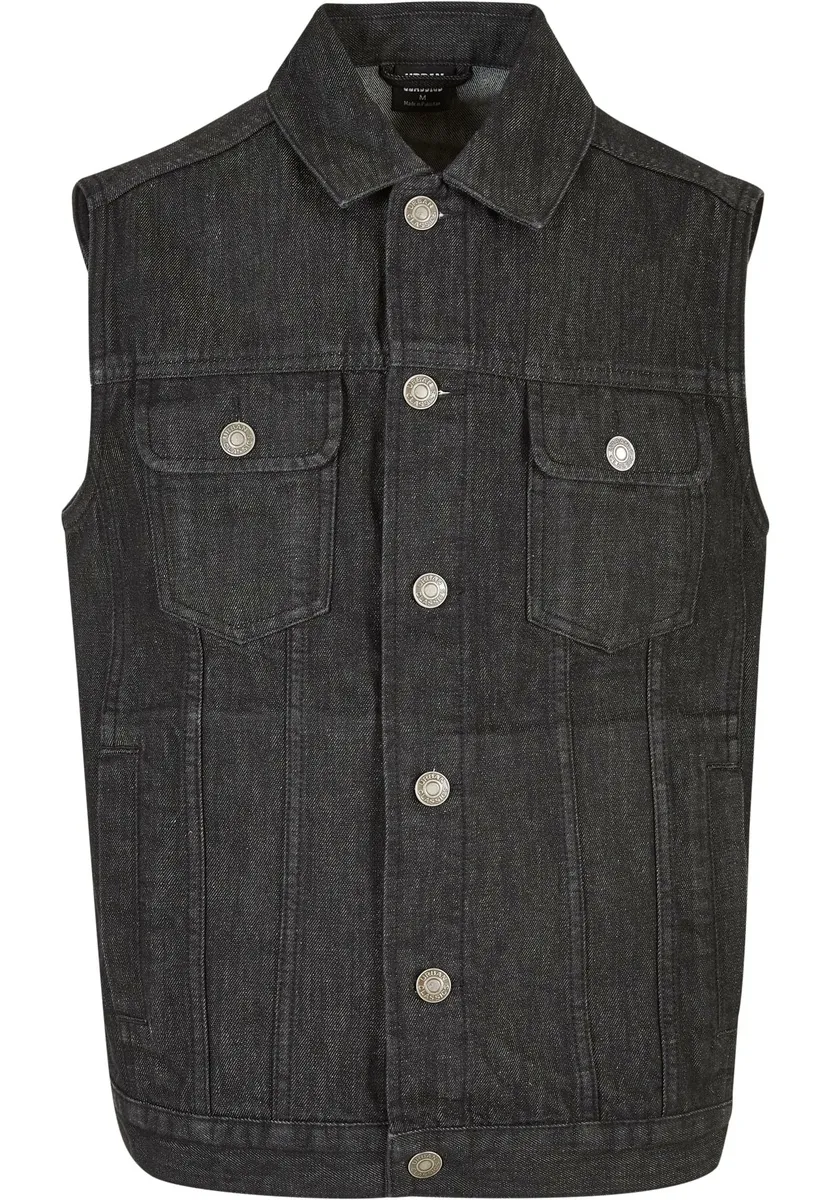 men's vest URBAN CLASSICS - Denim - TB514 - black washed  -  Metal-shop