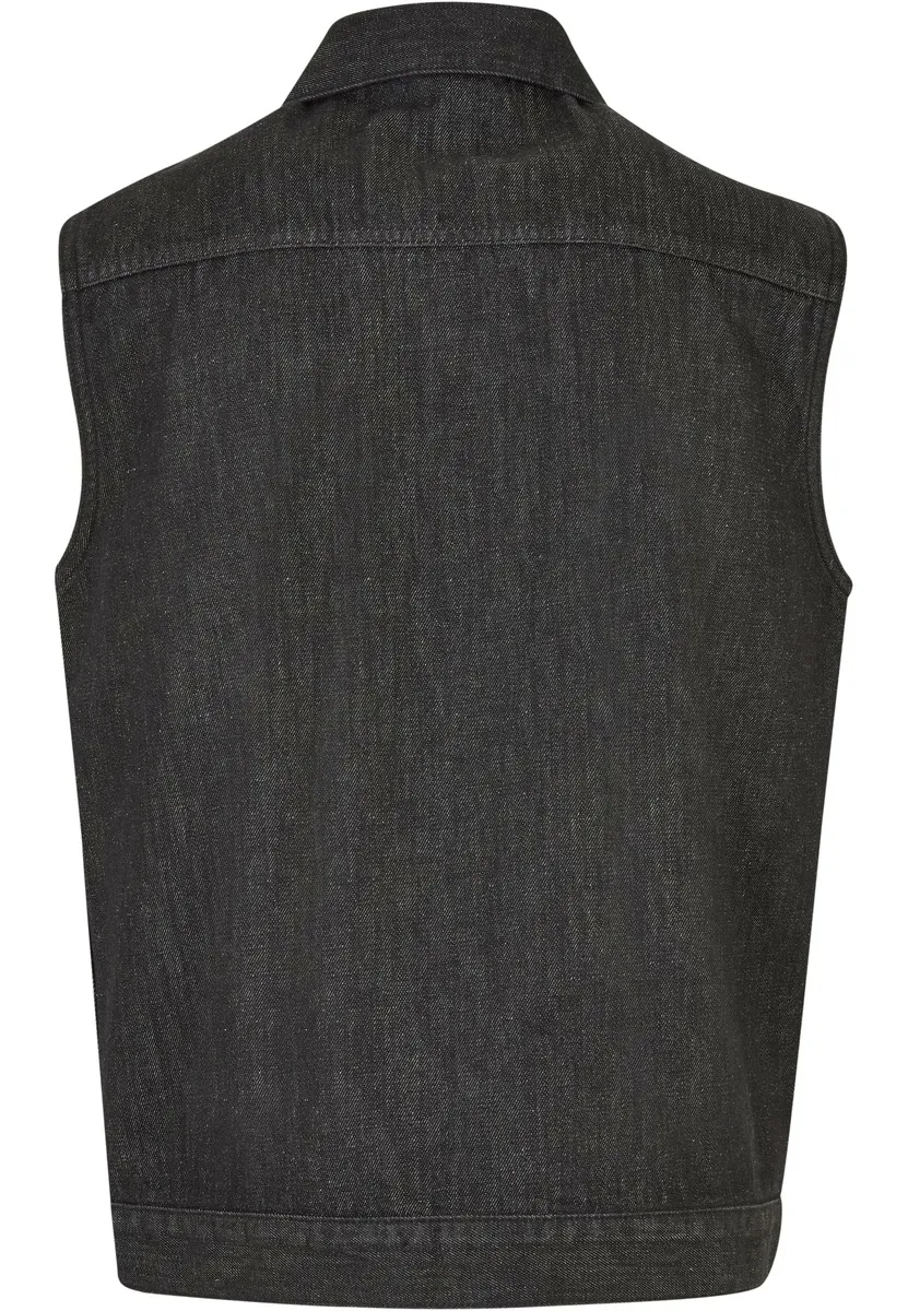 men's vest URBAN CLASSICS - Denim - TB514 - black washed  -  Metal-shop