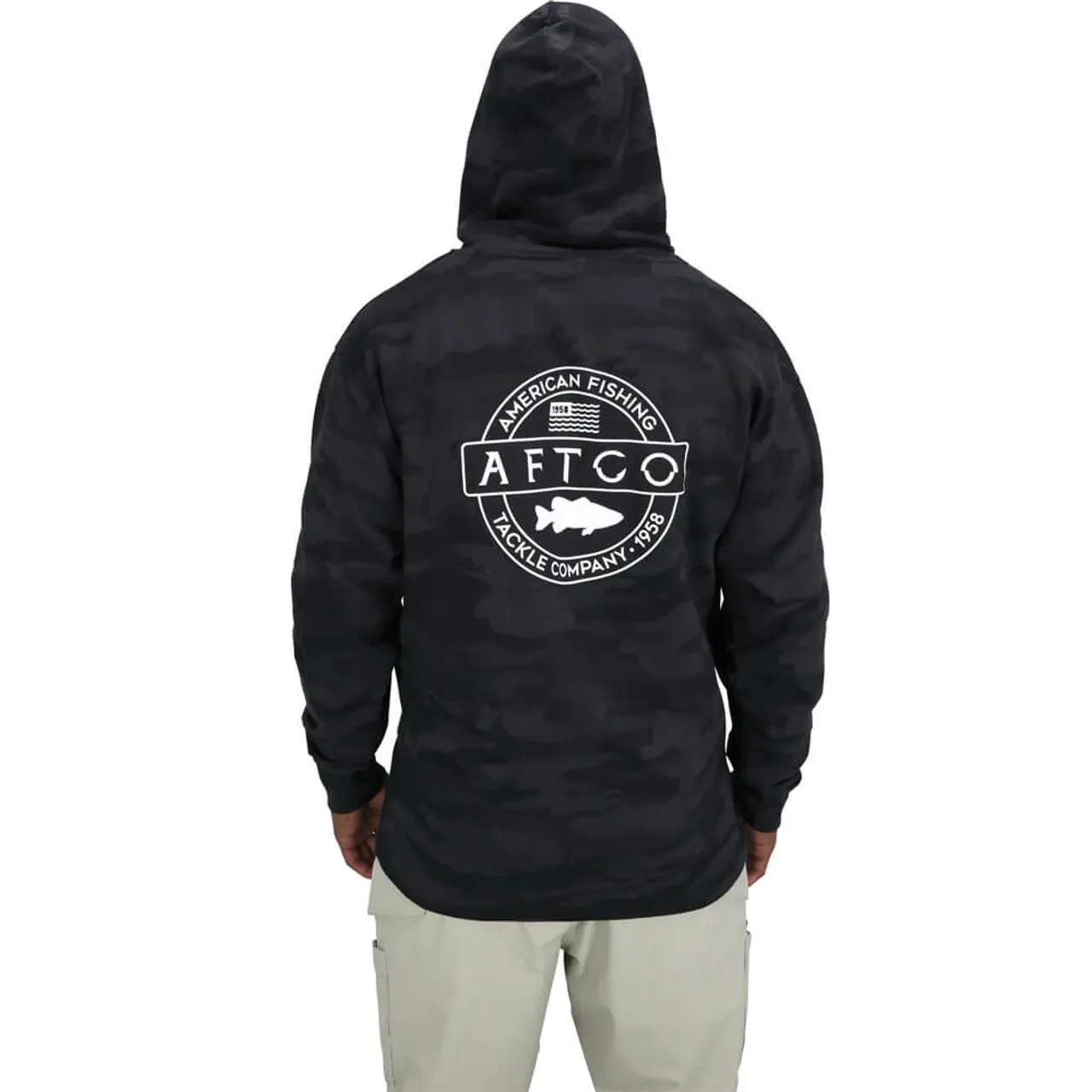 Men's Aftco Bass Patch Pullover Hoodie