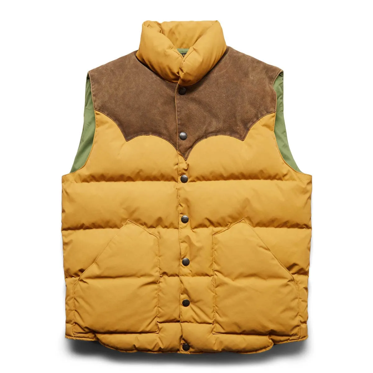 MILBURN COATED NYLON VEST MOUNTAIN YELLOW | Bodega