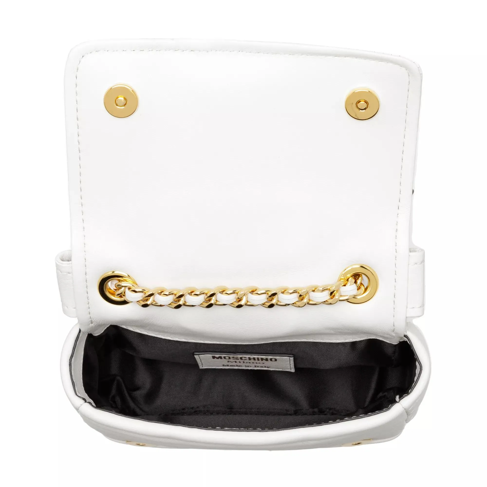 Moschino  Biker Shoulder Bag  White