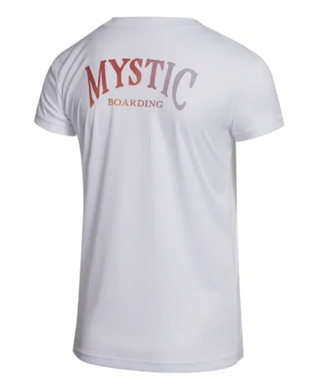 Mystic Jayde Womens Short Sleeve Loose Quickdry Rash Vest - White