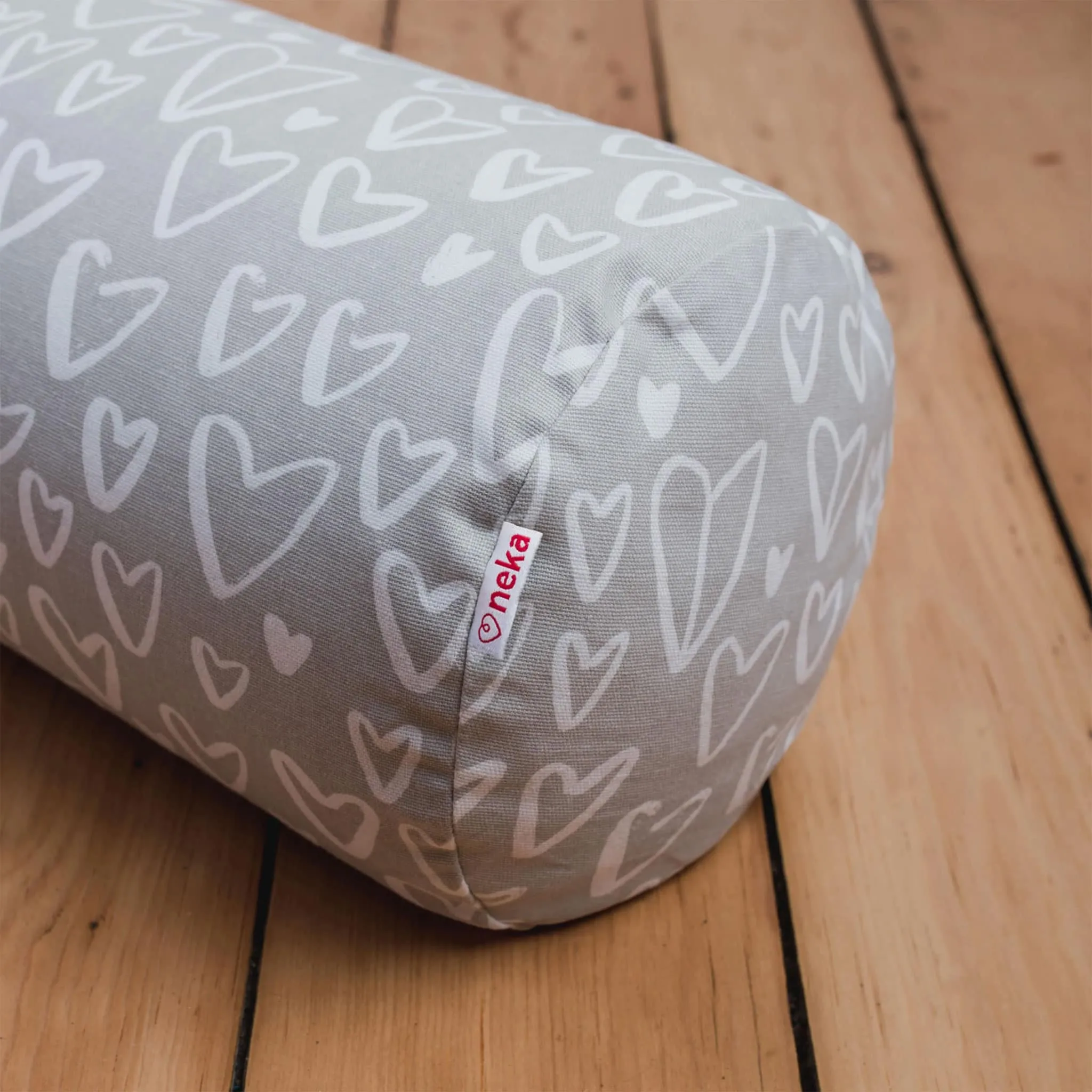 Neka CNursing Pillow Cover - Grey Hearts  - Clement