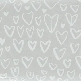 Neka CNursing Pillow Cover - Grey Hearts  - Clement