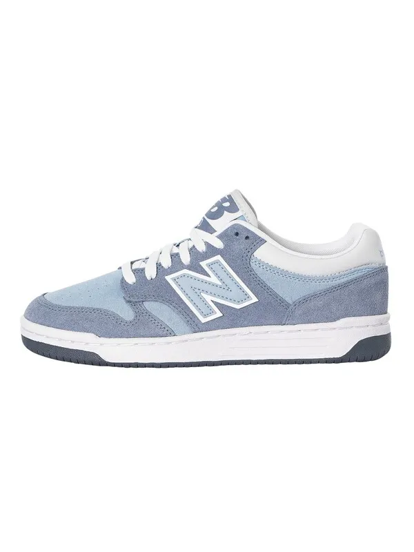 New Balance 480 Suede Trainers - Arctic Grey/Light Arctic Grey /Quartz Grey