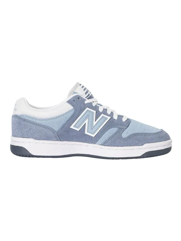 New Balance 480 Suede Trainers - Arctic Grey/Light Arctic Grey /Quartz Grey