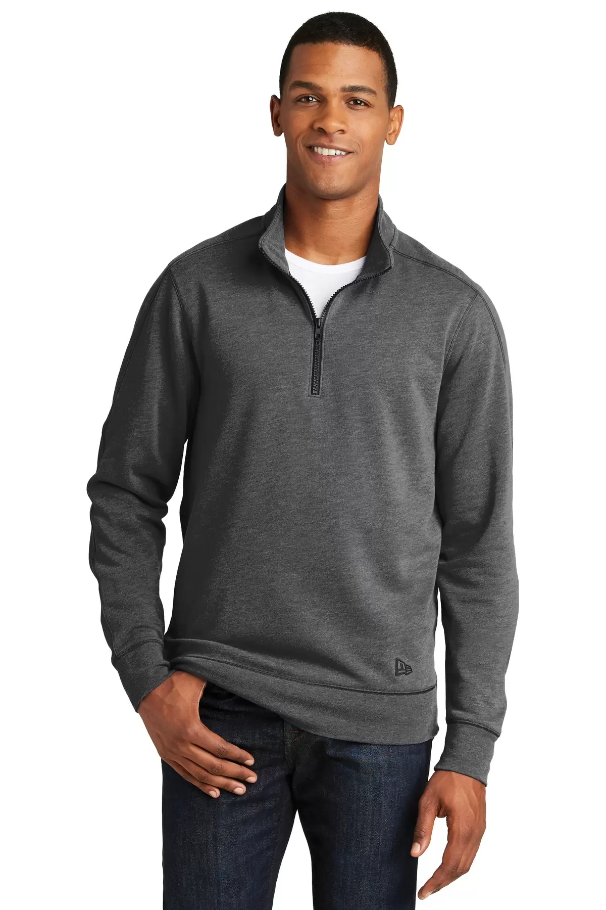 New Era NEA512     Tri-Blend Fleece 1/4-Zip Pullover SKU: NEA512