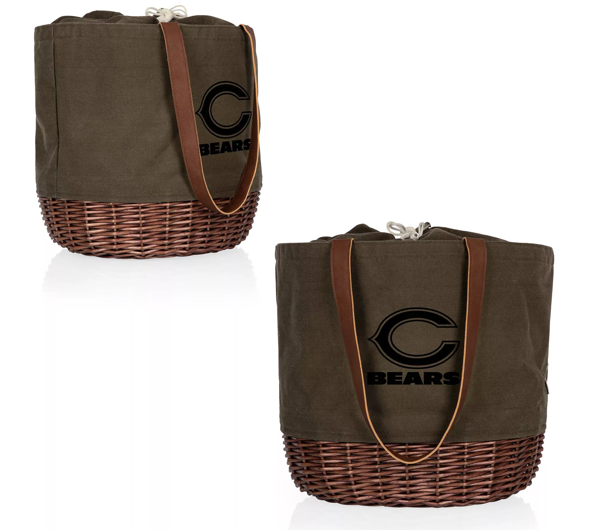 NFL Coronado Canvas and Willow Basket Tote