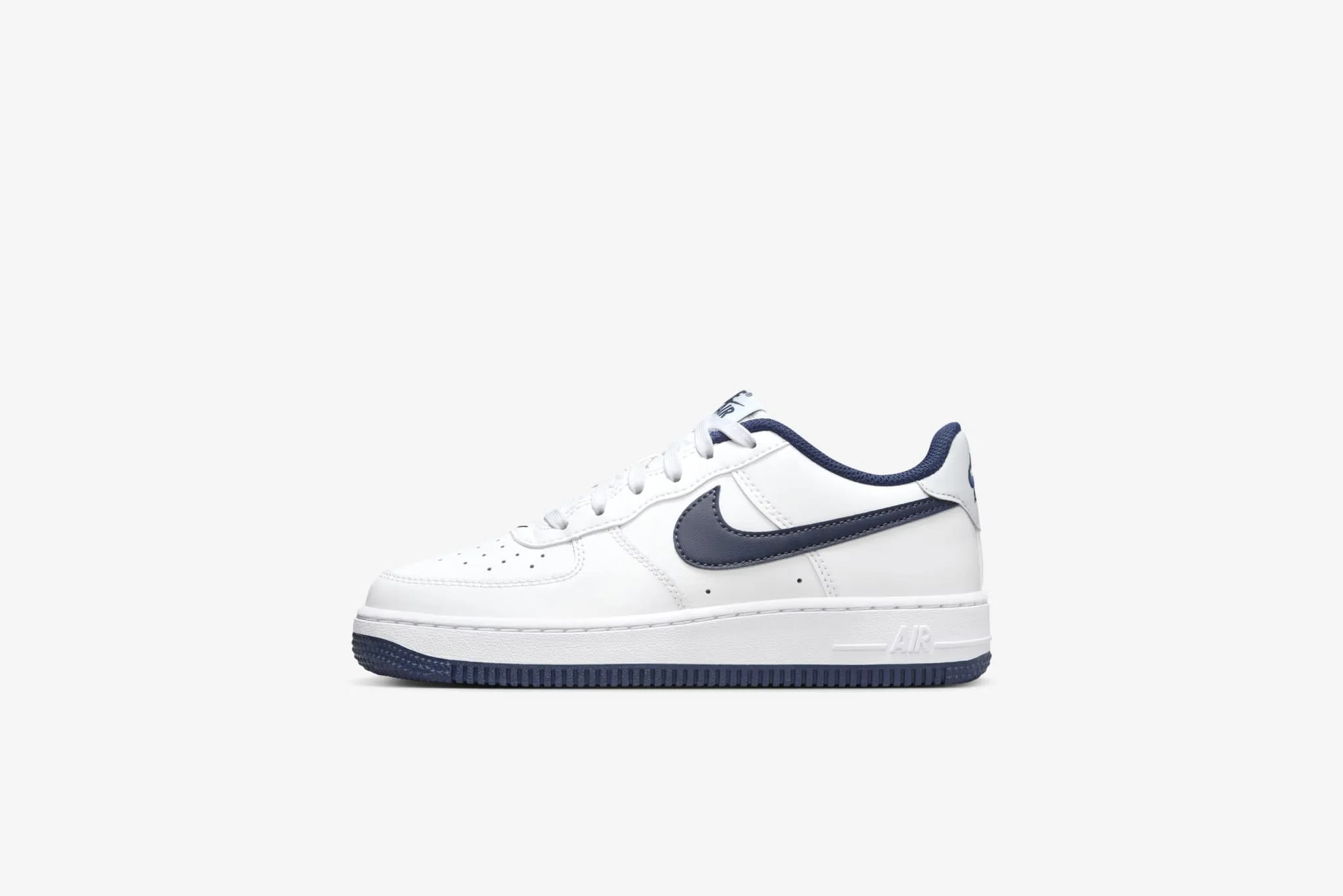 Nike Air Force 1 GS - White / Midnight Navy