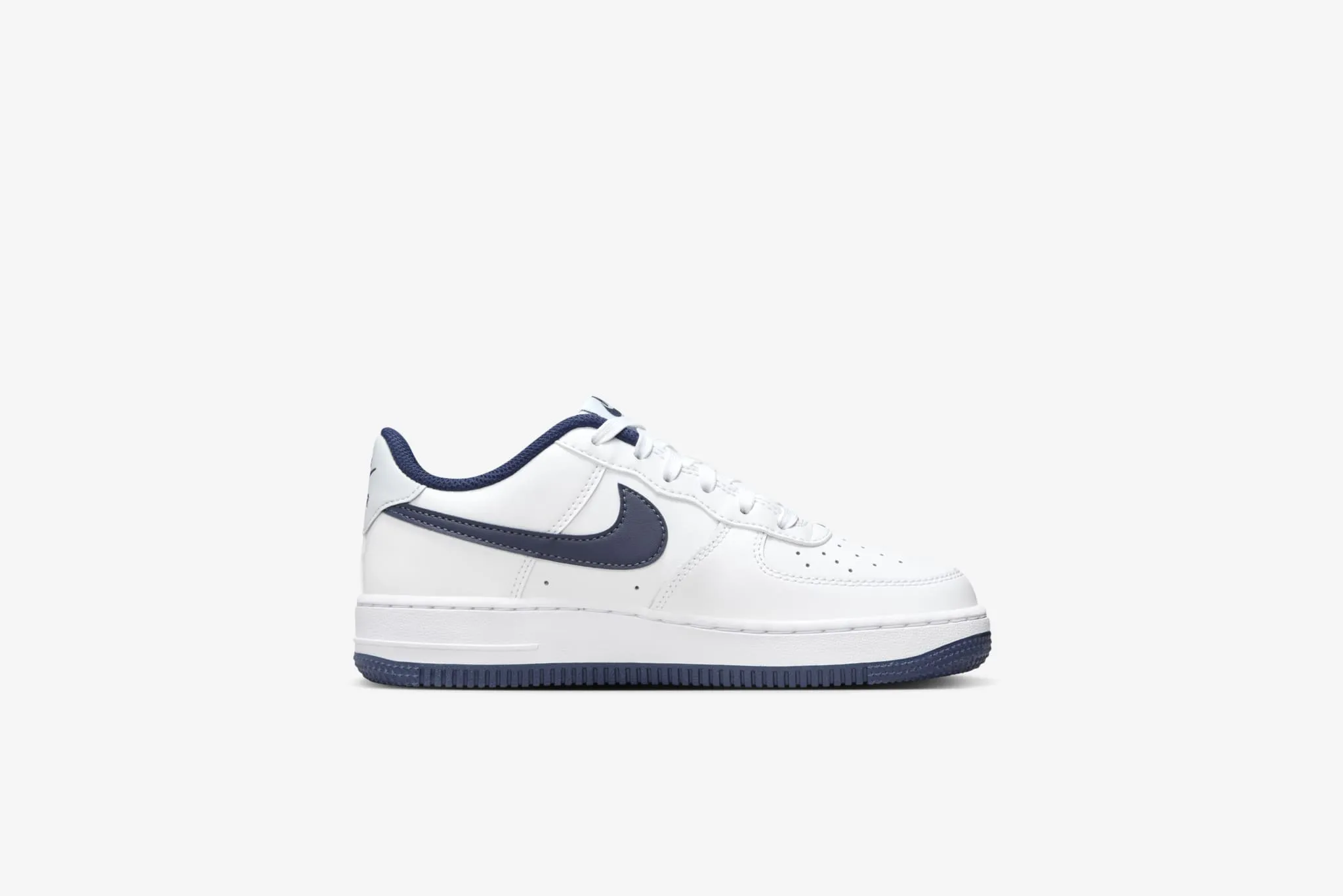 Nike Air Force 1 GS - White / Midnight Navy