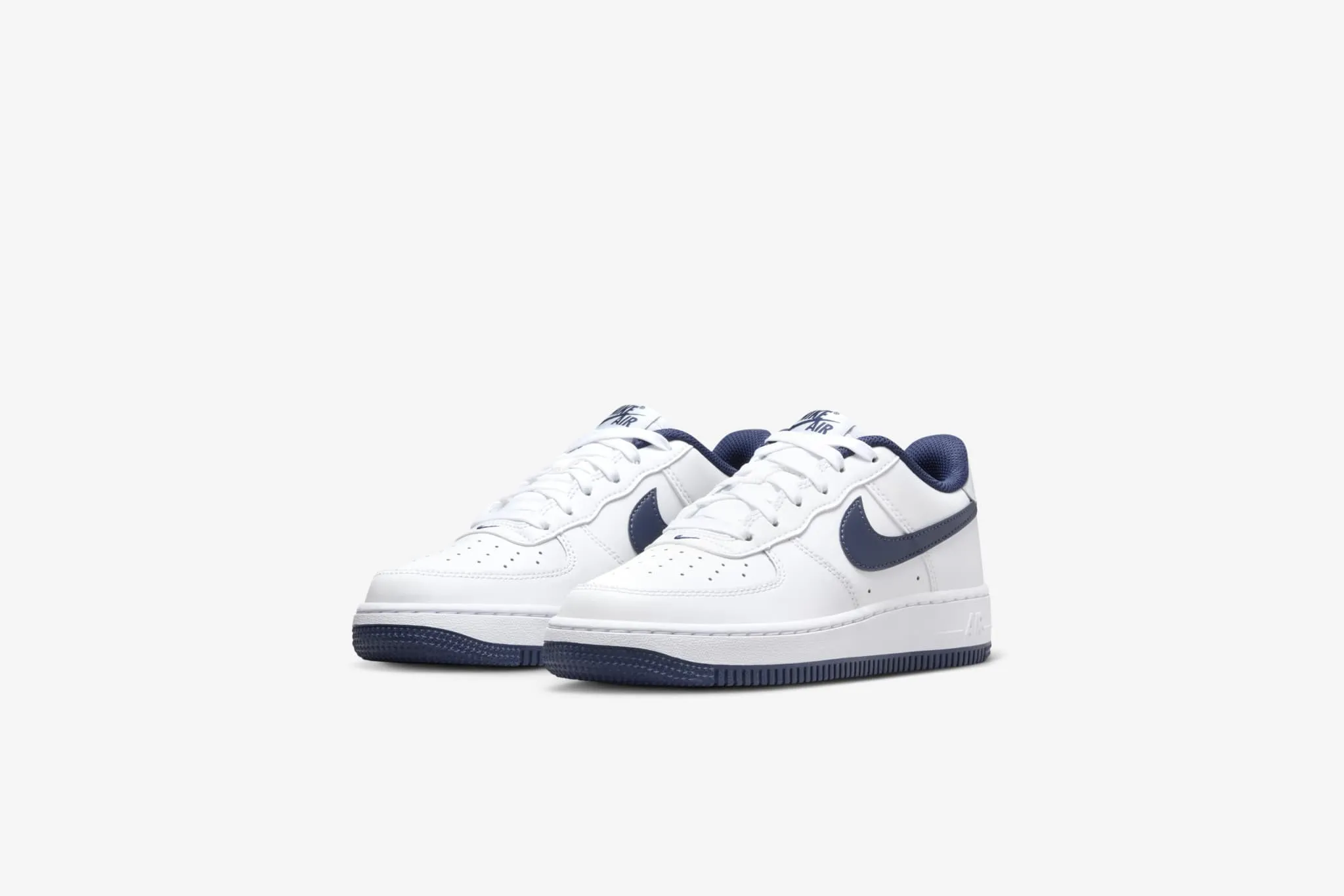 Nike Air Force 1 GS - White / Midnight Navy