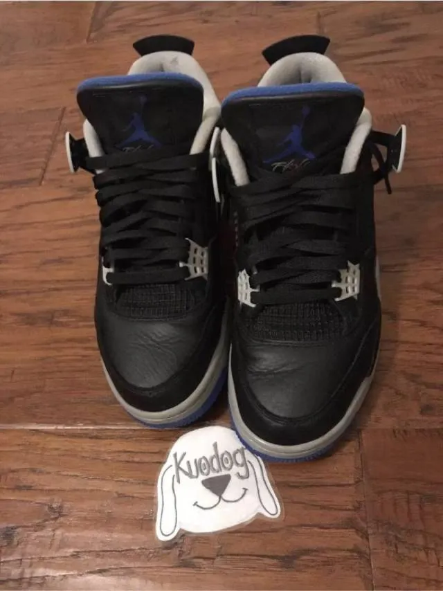 Nike Air Jordan Retro IV 4s Royal Blue Black Motorsports...