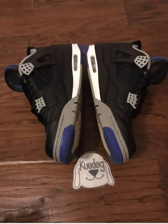 Nike Air Jordan Retro IV 4s Royal Blue Black Motorsports...