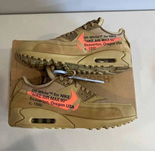 Nike air max 90 off white desert ore