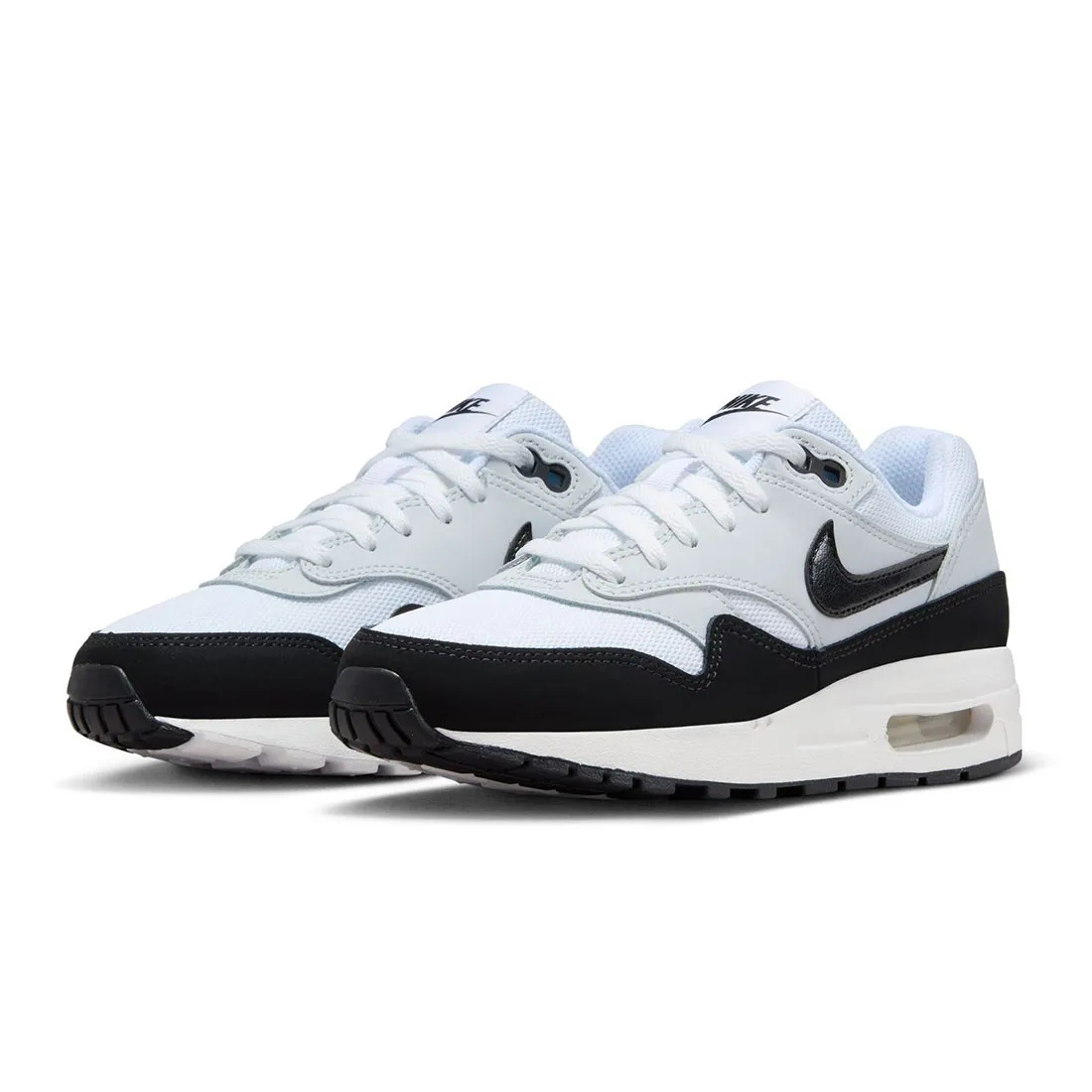 Nike Big Kids Air Max 1 (white / black-pure platinum)