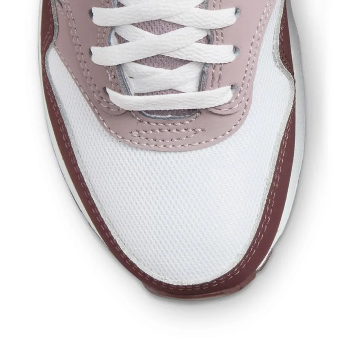 Nike Big Kids Air Max 1 (white / burgundy crush-lt violet ore)