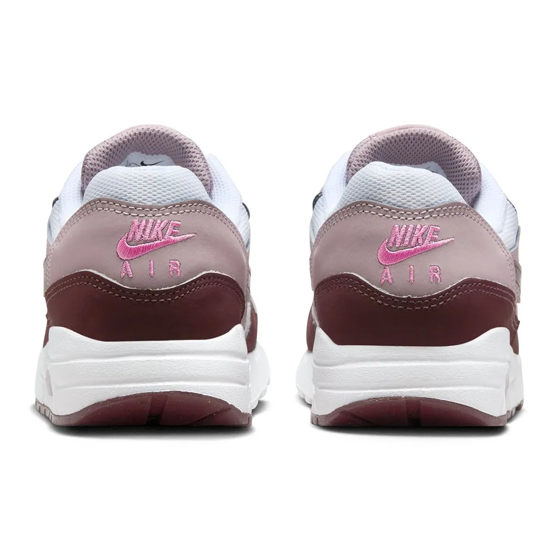 Nike Big Kids Air Max 1 (white / burgundy crush-lt violet ore)